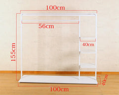 Lightweight Indoor Clothes Hanger Modern Movable Rail Storage Clothes Hanger Drying Space Saving Kledinghangers Home Furniture