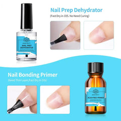 BORN PRETTY 15ml Nail Primer Nail Prep Dehydrate Base Top Coat Gel Nail Polish No Need Of UV LED Lamp Nail Art Varnish Manicure