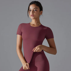 Yoga Vest Training Fitness Top Windproof Running Suit Solid Colour Cycling Fitness Quick Dry Women's Sweatshirt