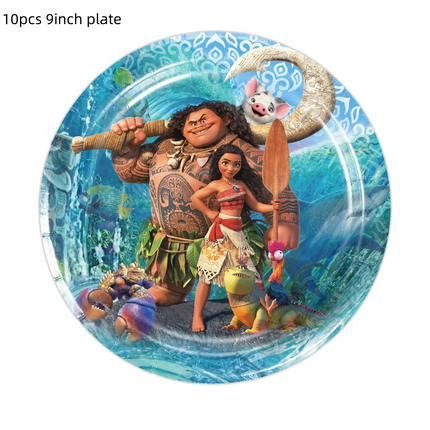 Disney Moana Birthday Party Decorations Supplie Moana Celebration Party Balloons Disposable Tableware Cup Plate Baby Shower Toys