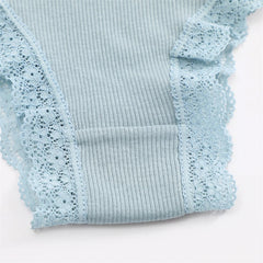 4PCS Women's Cotton Briefs Sexy Female Underpants Elasticity Comfortable Underwear Panties Lingerie S-XL  Solid Color Intimate