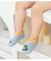 Spring Anti Slip Baby Socks Toddler Kids Floor Socks with Rubber Soles Autumn Newborn Baby Boy Girl Cartoon Cute Ball Warm Socks