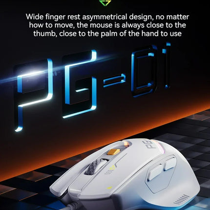Inphic Pg1 Wired Mouse Gaming Mouse RGB Light Emitting   Macro Programming 12800DPI  6 Keys Computer Mouse For Office Home