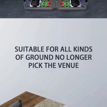 Portable Multifunctional Push-up Board Set With Handles Foldable Fitness Equipment For Chest Abdomen Arms And Back Training