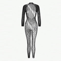 Crotchless Sex Bodysuits Transparent Bodystocking Hollow Bold Body Suit Backless Pantyhose Erotic Costumes Sexy Fishnet Lingerie