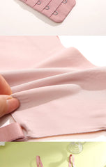 3Pcs Adjustable Beauty Back Bra Intimates Gather No Steel Ring Sports Anti-Sagging Bra French Color Contrast Seamless Underwear