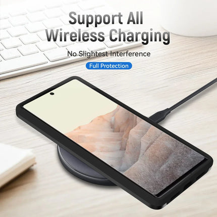 Heavy Duty Rugged Armor Shockproof Case For Google Pixel 8 7 6 Pro 6A 7A 8A Soft TPU Hard Plastic Protective Back Cover Fundas