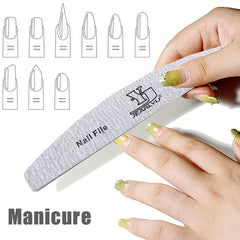 5/25Pcs/Lot Nail File Mix Color 80/100/150/180/240 Grit Professional Sandpaper Cuticle Remover Buffer Files Manicure Tool Set