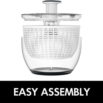 LMETJMA 6.3 QT Salad Spinner Large Lettuce Dryer Spinner One-handed Easy Press Large Vegetable Dryer Salad Mixer Washer JT251