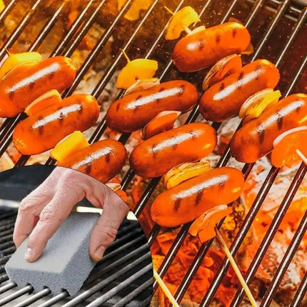 Cleaning Stone BBQ Cleaning Brick Small Grey Brick BBQ Grill Grill Plate Cleaning Tool Grease Cleaning Pumice Stone Kitchen Tool