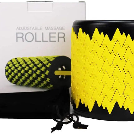 Folding Yoga Column Adjustable Pilates Foam Roller Portable Fitness Equipment Leg Back Muscle Massage and Relaxation