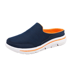 2024 Summer new breathable mesh shoes outdoor non-slip walking shoes comfortable sandals men half slippers casual loafers 35-48