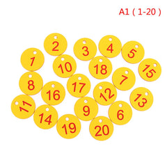 20/50pcs ABS Farm Number Tags Mating Box Beekeeping Husbandry Hanging Numbered Tag Beekeeping tools