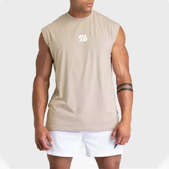 2025 Summer new Gym Vest Men broad shoulder Sleeveless Sports Tank Top quick-dry mesh Fitness T-shirt Running Tank Top men tops