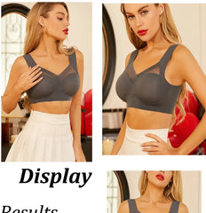 5PCS/Set Women Sexy Bras Full Cup Sports Top Soft Seamless Brassiere Lace Sexy Lingerie V Neck Intimates Underwear Plus Size Bra