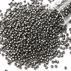 12Grams/Tube 2mm Metallic Seed Beads Japanese Round Glass Seedbeads For DIY Needlework Dress Adornment Sewing 1200pcs