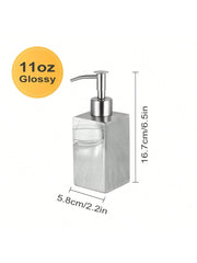 Leeseph Stainless Steel Soap Dispenser, Refillable Pump Bottles Liquid Soap Dispenser, for Kitchen Sink, Countertop, Bathroom