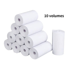 10Rolls 57x25 MM Thermal Paper White Children Camera Instant Print Kids Camera Printing Paper Replacement Accessories Parts