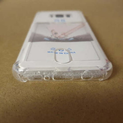 Soft TPU Clear Case With Card Slot - For Samsung S8