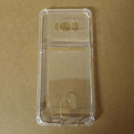 Soft TPU Clear Case With Card Slot - For Samsung S8