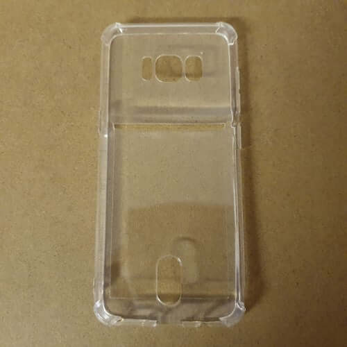 Soft TPU Clear Case With Card Slot - For Samsung S8