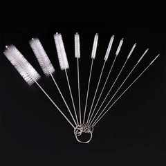 Aquarium Cleaning Brush for Water Filter Pump Lily Pipe Air Tube Hose Stainless Steel Fish Tank Brush Water Pump Accessories