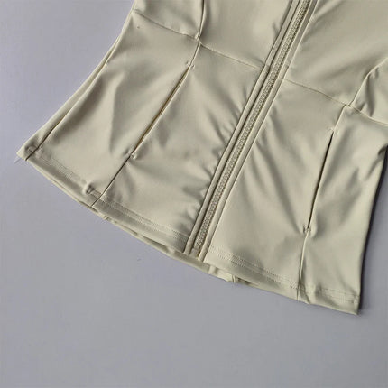 Women Sports Jacket Zip Fitness Yoga Shirt Workout Running Coats Warm Gym Long Sleeve Top Cardigan Slim Tight Jacket Activewear