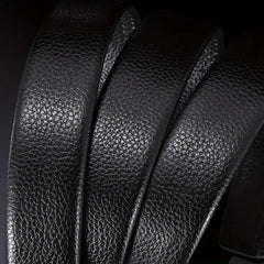 Fashion Business Men'S Belt Genuine Luxury Brand Metal Buckle Belt High-Quality PU Leather Soft Belt With Cargo Pants Jeans