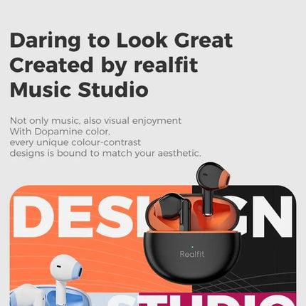 Realfit F2 Bluetooth Earphone Excellent HIFI Quality TWS Wireless Earbuds Wholesale for realme xiaomi