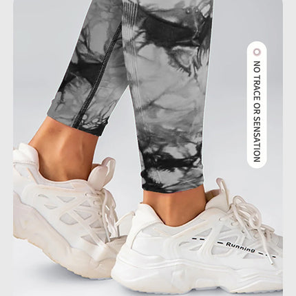 Tie Dye Yoga Pants Sport Leggings Women Seamless High Waist Push Up Woman Tights Fitness Workout Leggins Gym Clothing 2024 New