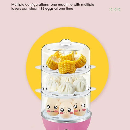 Electric Egg Cooker Single Egg Boiler Mini Steamer Kitchen Steamed Rapid Breakfast Cooking Appliances Kitchen Cooking Machine