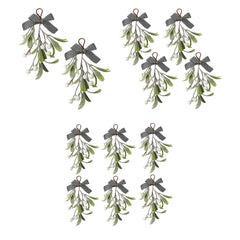 6pcs artificial Christmas Mistletoe hanging ornament Artificial green plant home decoration berry hanging ornament