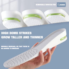 1Pair Height Increase Insole for Feet Comfort Plantar Fasciitis Shoes Insoles Men Women Sports Air Shock Absorbing Shoe Pads