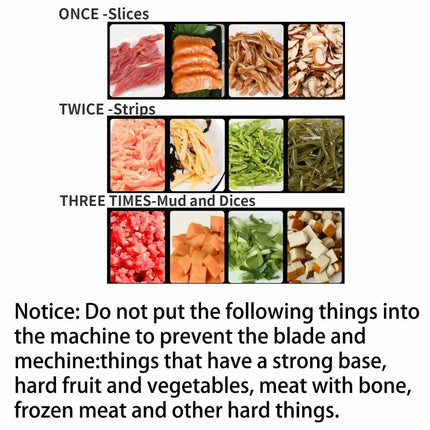 Commercial 850W Stainless Steel Electric Meat Slicer Household Meat Grinder Automatic Fish Vegetable Cutter Fillet Shredded Cut