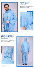 Isolation Split Type Work ClothesUnisex Reusable Anti-Static Safety Clothing With Pockets Dust-Proof Clean Paint Materials