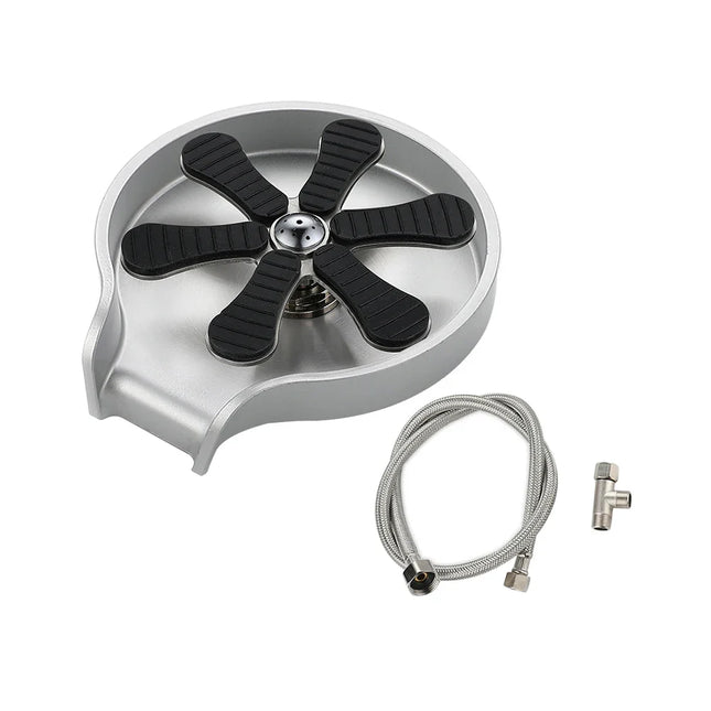 Stainless Steel Cup Washer Bar Glass Rinser Automatic High Pressure Glass Cup Washer Kitchen Sink Beer Milk Tea Cup Cleaner