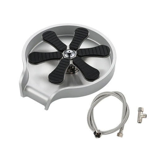 Stainless Steel Cup Washer Bar Glass Rinser Automatic High Pressure Glass Cup Washer Kitchen Sink Beer Milk Tea Cup Cleaner