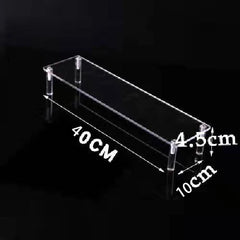 Acrylic Riser Display Stand Perfume Organizer Shelves for Amiibo Funko Figures Toys Cupcake Desserts Collection Cosmetic Jewelry