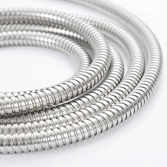 Stainless Steel Shower Hose 5M Long Bathroom Shower Water Hose Extension Plumbing Pipe Pulling Tube Bathroom Accessories