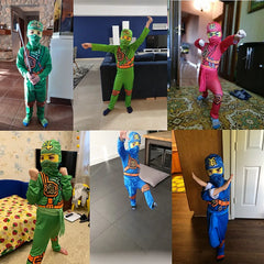 Kids Ninja Costume, Deluxe Samurai Outfit, Halloween Dress Up Ninjago Costumes For Boys Girls, Kids Clothes For Performance Part