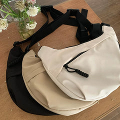 Korean Simplified New Moon Bag Fashionable Design Wheat ear Cross Body Bag Versatile High end Single Shoulder Dumpling Bag