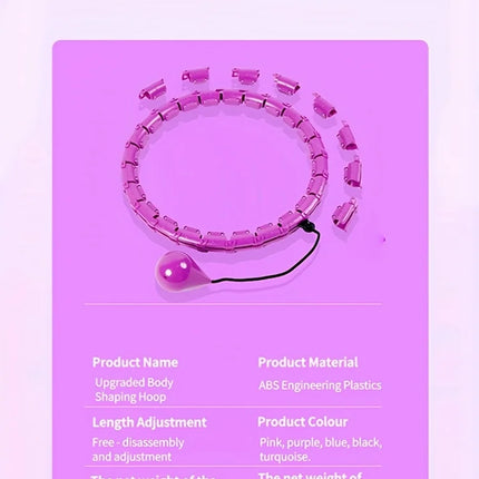 Fitness Hoop Weights to Exercise At Home Sports Entertainment Sport Equipment for Slimming Gym Ring Portable Body