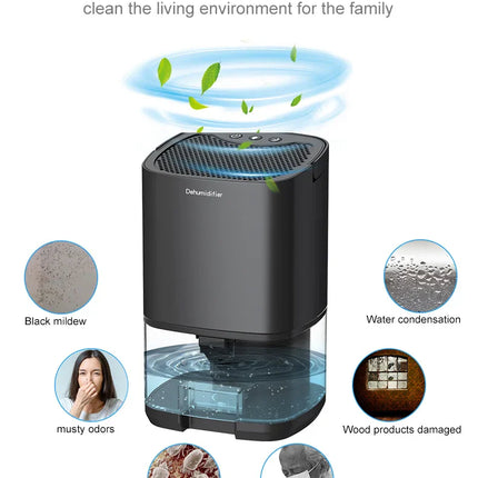 New Pattern Air Dehumidifier Mute Moisture Absorbers Air Dryer  For Home Bedroom Office Kitchen Deodorizer Dryer EU/US plug