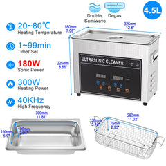 2L 3L 6L 10L 15L 30L Ultrasonic Cleaner US EU AU UK Ultrasonic Bath Washing Dental Retainer 60w 600w Ultrasound Cleaning Machine