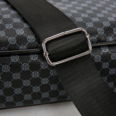 Casual Lightweight Business Shoulder Bags for Men PU Leather Messenger Bag Comfortable Wide Strap Crossbody Bags Designer Male