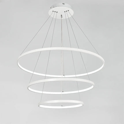 KOMORE Modern Tiered LED Ceiling Hanging Pendant Light Ceiling Lighting for Kitchen Dinning Table Hallway Entryway