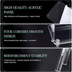 Acrylic Riser Display Stand Perfume Organizer Shelves for Amiibo Funko Figures Toys Cupcake Desserts Collection Cosmetic Jewelry