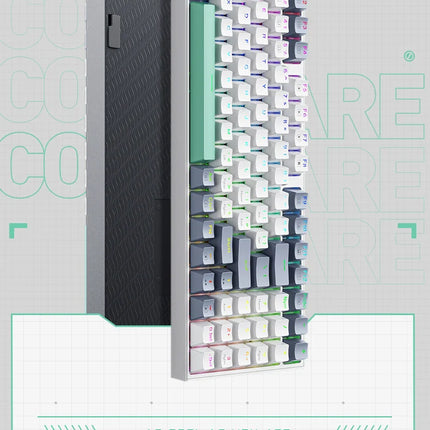 Machenike K500 Mechanical Keyboard Gaming Keyboard Wired Keyboard Hot Swappable 94 Keys RGB Light Mac Windows