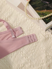 2sets Solid Underwire Lingerie Set Women Push Up Bra With Steel Ring Fashion Women Underwear Panty Everyday Bras Sets J2611