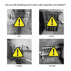 BRIEFNESS Radiator cover Wooden wall-mounted White painted MDF cupboard heater cover Modern heating cover Barbecue cabinet shelf